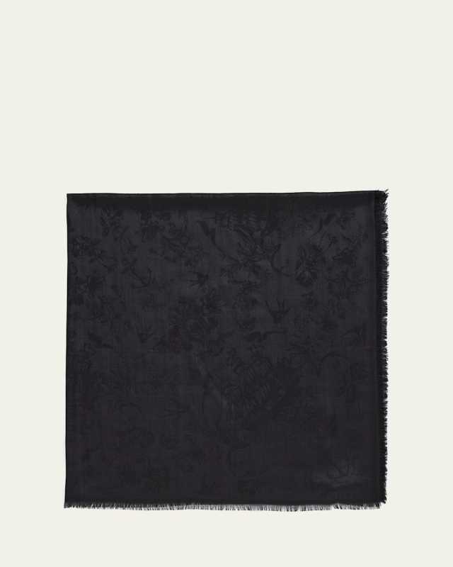 Sailor Tattoo Wool & Silk Shawl